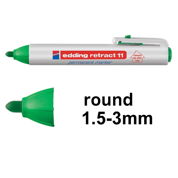 Edding Retract 11 green permanent marker 4-11004 200838 - 1