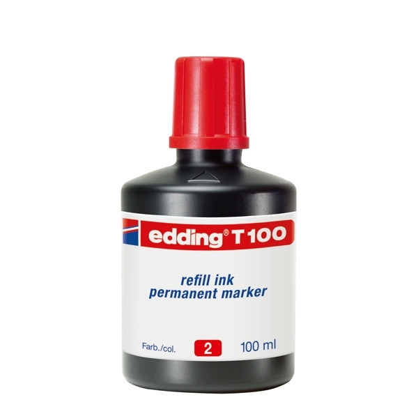 Edding T100 red ink refill (100ml) 4-T100002 200554 - 1