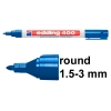 Whiteboard marker 1.5 - 3.0mm round tip | blue | Edding 250