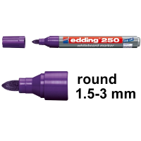 Whiteboard marker 1.5 - 3.0mm round tip | violet | Edding 250 200842