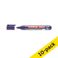 Whiteboard marker 1.5 - 3.0mm round tip | violet | Edding 360 | 10-pack