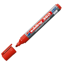 Whiteboard marker 1.5 - 3mm round tip | red | Edding 360 240535