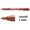 Whiteboard marker 1mm round | brown | Edding 361
