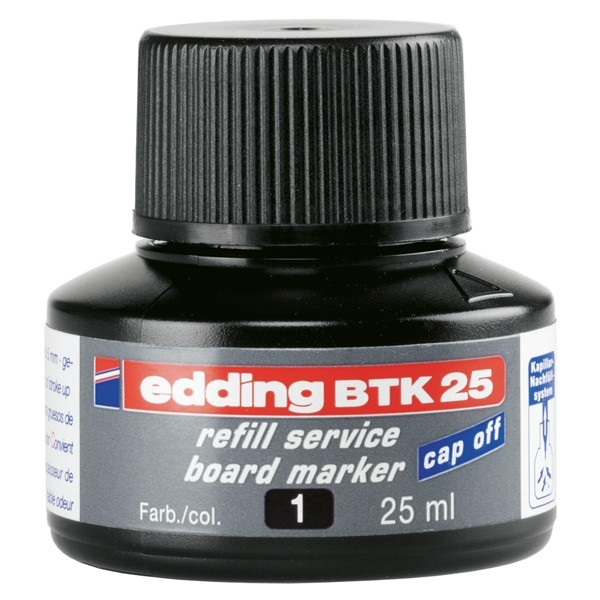Whiteboard marker ink refill 25ml | black | Edding BTK 25 200560 - 1