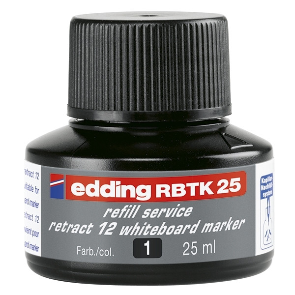 Whiteboard marker ink refill 25ml | black | Edding RBTK 25 200938 - 1