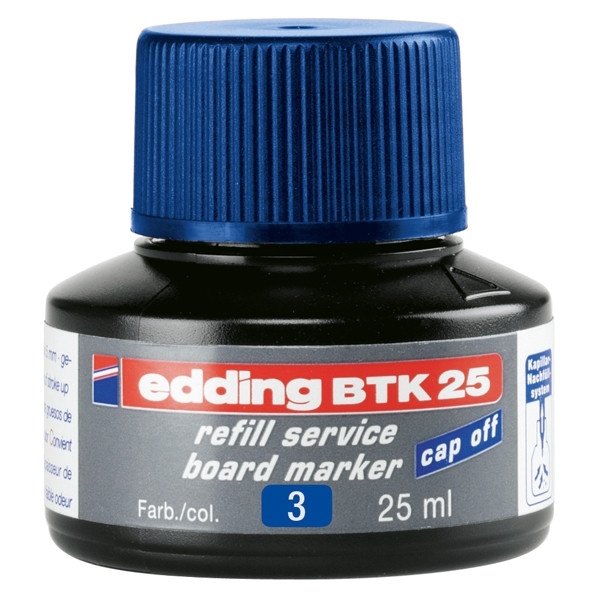Whiteboard marker ink refill 25ml | blue | Edding BTK 25 200564 - 1