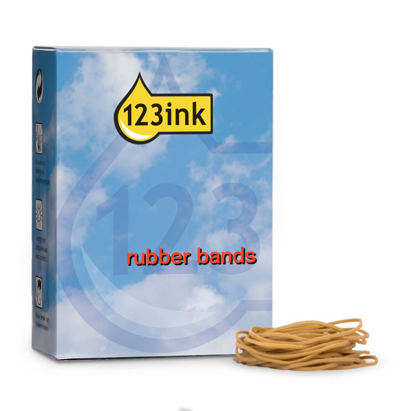 Elastic bands 80 x 1.5mm | 500g | 123ink 300503 - 1