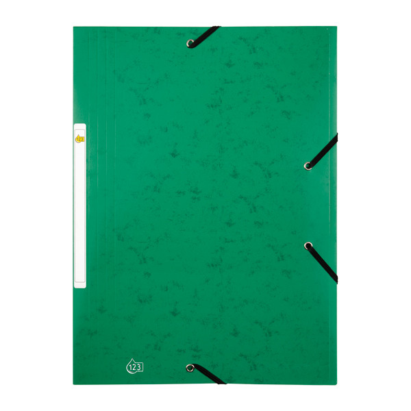 Elastomer folder A4 | green cardboard | 123ink  **Clearance** 390532 - 1