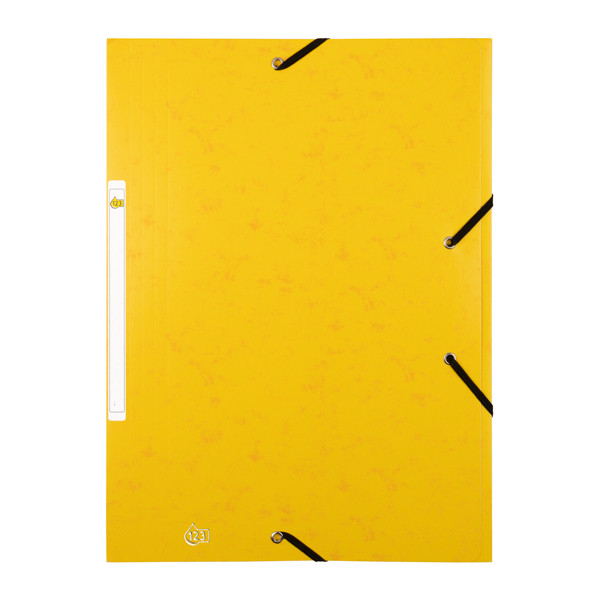 Elastomer folder A4 | yellow cardboard | 123ink **Clearance** 390534 - 1