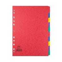 | Cardboard tabs (10 coloured tabs) | A4, 11-hole | Elba Heavyweight IE000596