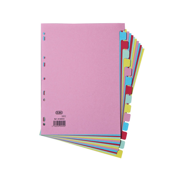 | Cardboard tabs (15 coloured tabs) | A4, 11-hole | Elba IE000570 - 1