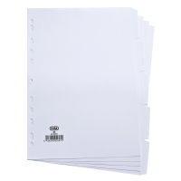 | Cardboard tabs (5 white tabs) | A4, 11-hole | Elba IE000772