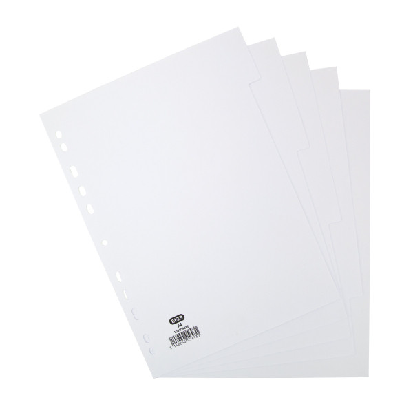 | Cardboard tabs (5 white tabs) | A4, 11-hole | Elba IE000772 - 2