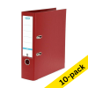 A4 lever arch file | Elba Smart Pro+ polypropylene | dark red 80mm 10-pack 237693 - 1