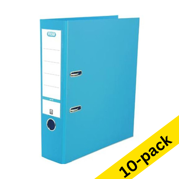 A4 lever arch file (80mm) | polypropylene | Elba Smart Pro+ ocean blue | 10-pack 237699 - 1
