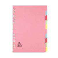 Cardboard tabs (10 coloured tabs) | A4, 11-hole | Elba 237622