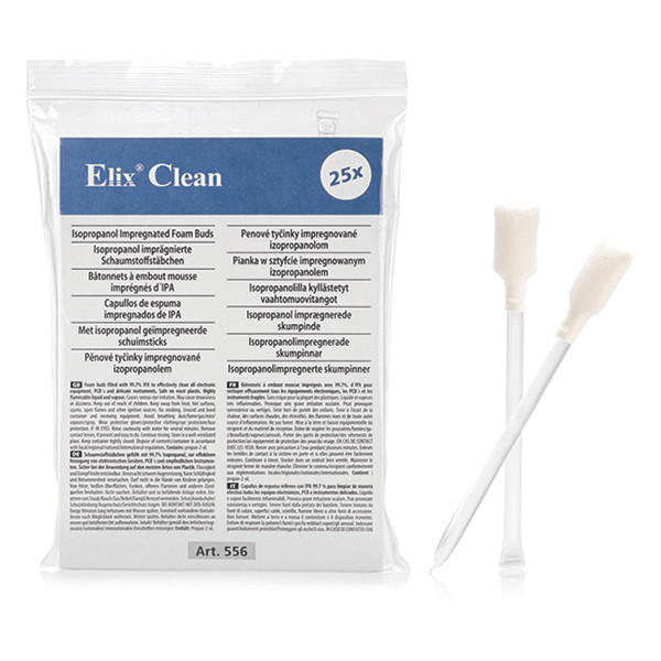 Cleaning swabs with isopropanol | Elix | 25-pack 404194 - 1