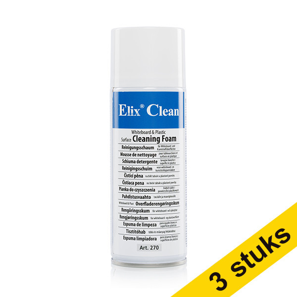 Whiteboard cleaner foam 400ml | Elix | 3-pack 035185 - 1