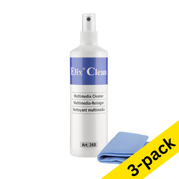 Elix screen cleaner with microfibre cloth (3-pack)  035186 - 1