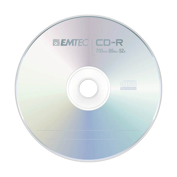 Emtec CD-R 80 min. in a cakebox (50-pack) 500302 - 2