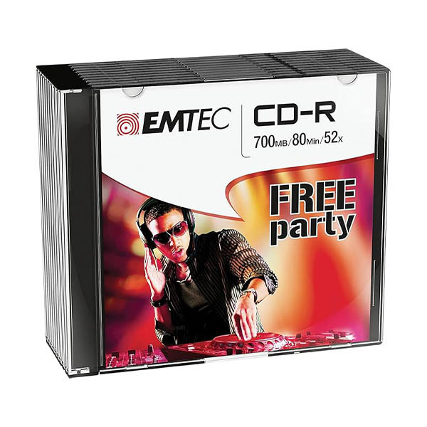 Emtec CD-R 80 min. in jewel case (10-pack) 500301 - 1