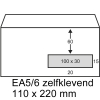 Envelope 110 x 220mm (DL | EA5/6 window @  right) | PEEL & SEAL | Raadhuis Exclusive | 200-pack 209172 - 1