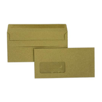 Envelope 110 x 220mm (DL window @ left) | manilla PEEL & SEAL | Treesaver | 500-pack 520102