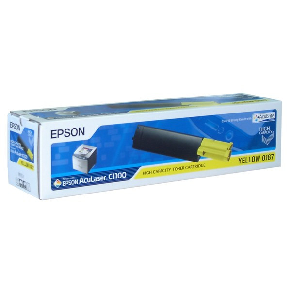 Epson 0187 (S050187) high capacity yellow toner (original Epson) C13S050187 027790 - 1