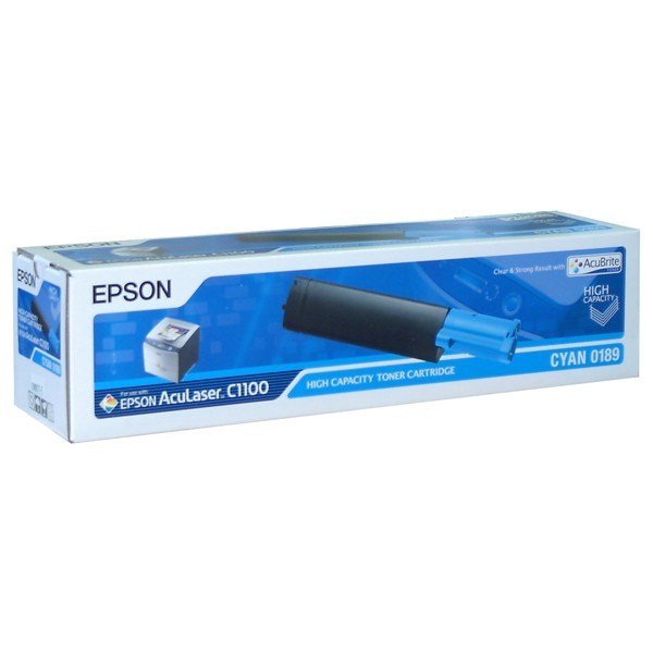Epson 0189 (S050189) high capacity cyan toner (original Epson) C13S050189 027780 - 1