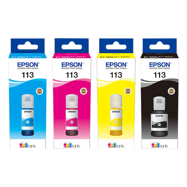 Epson 113 BK/C/M/Y ink tank 4-pack (original Epson) 652039 - 1