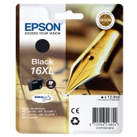 Epson 16XL (T1631) high-capacity black ink cartridge (original Epson) 026530