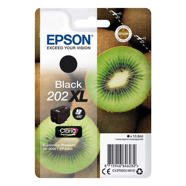Epson 202XL high capacity black ink cartridge (original Epson) C13T02G14010 027136 - 1