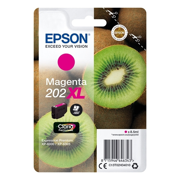 Epson 202XL high capacity magenta ink cartridge (original) C13T02H34010 027142 - 1