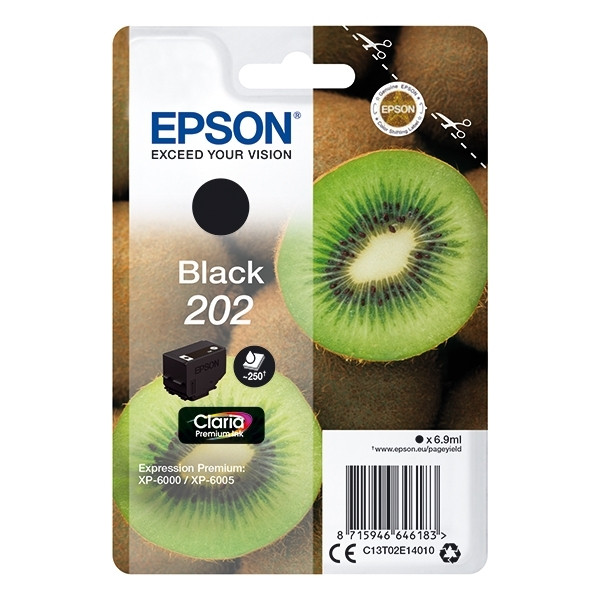 Epson 202 black ink cartridge (original Epson) C13T02E14010 027126 - 1