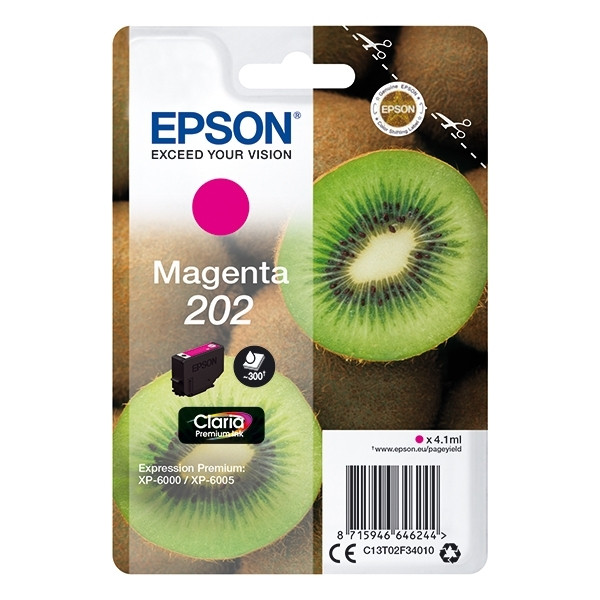 Epson 202 magenta ink cartridge (original) C13T02F34010 027132 - 1