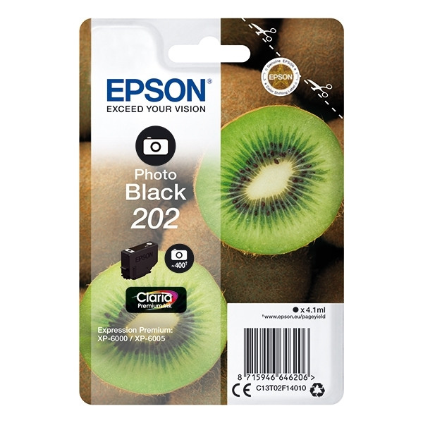 Epson 202 photo black ink cartridge (Original Epson) C13T02F14010 027128 - 1