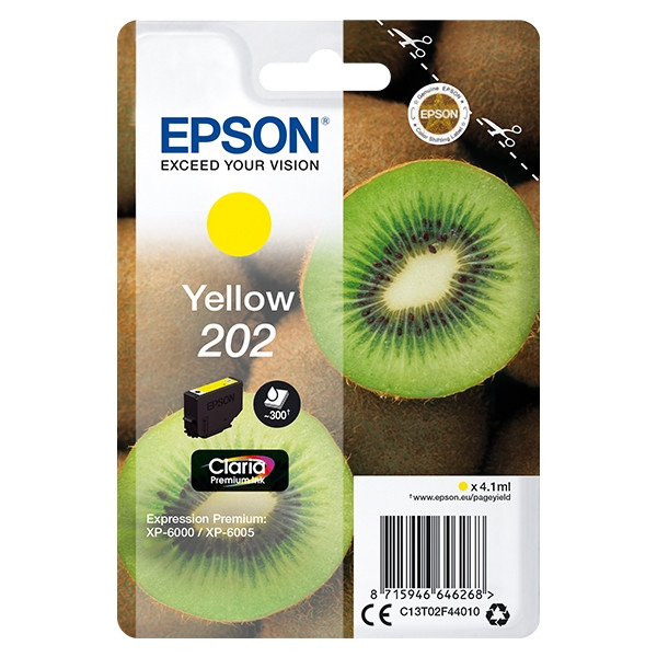 Epson 202 yellow ink cartridge (original) C13T02F44010 027134 - 1