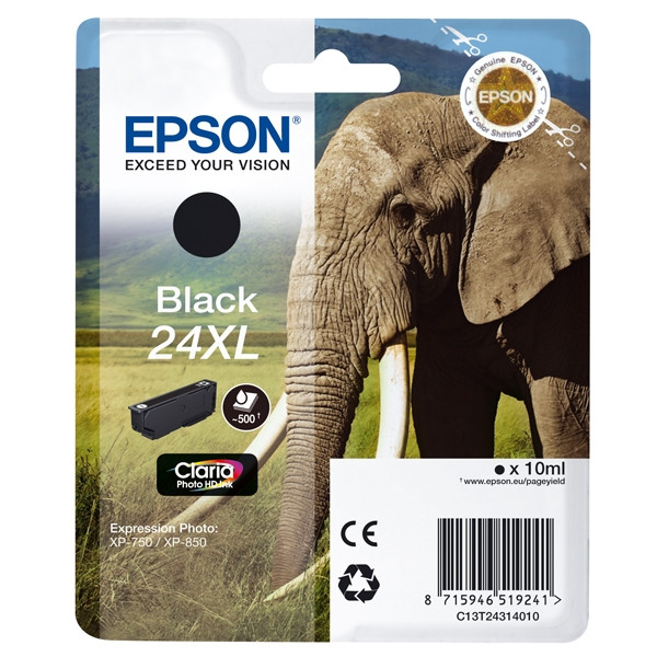 Epson 24XL (T2431) high-capacity black ink cartridge (original Epson) 026590 - 1