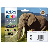 Epson 24 (T2428) BK/C/M/Y/LC/LM ink cartridge 6-pack (original Epson) C13T24284010 C13T24284011 026588
