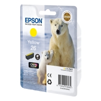 Epson 26 (T2614) yellow ink cartridge (original Epson) C13T26144010 C13T26144012 026504