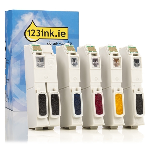 Epson 33XL (T3357) BK/PBK/C/M/Y ink cartridge 5-pack (123ink version) C13T33574010C 110820 - 1