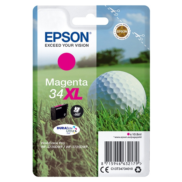 Epson 34XL (T3473) high capacity magenta ink cartridge (original Epson) 027022 - 1