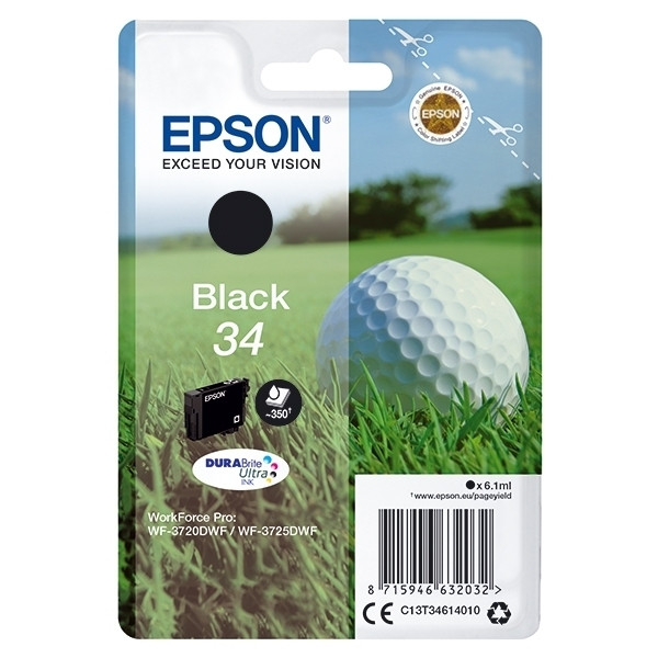 Epson 34 (T3461) black ink cartridge (original Epson) 902485 - 1