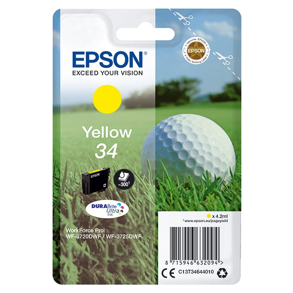 Epson 34 (T3464) yellow ink cartridge (original) C13T34644010 027016 - 1