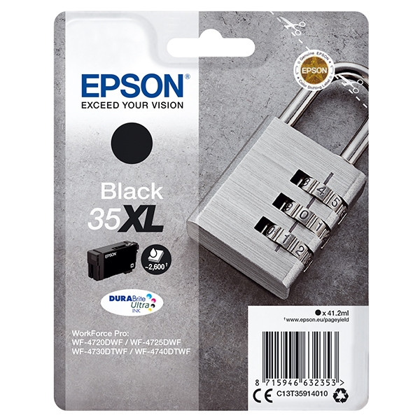 Epson 35XL (T3591) high-capacity black ink cartridge (original Epson) 027034 - 1