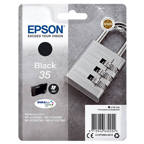 Epson 35 (T3581) black ink cartridge (original) C13T35814010 027026 - 1