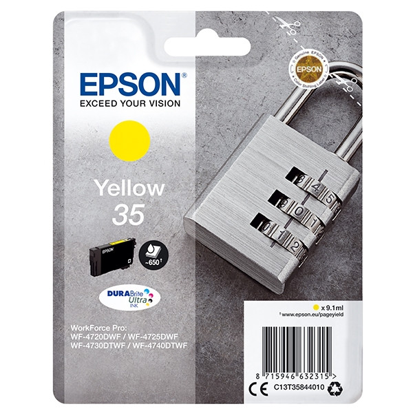 Epson 35 (T3584) yellow ink cartridge (original Epson) C13T35844010 027032 - 1
