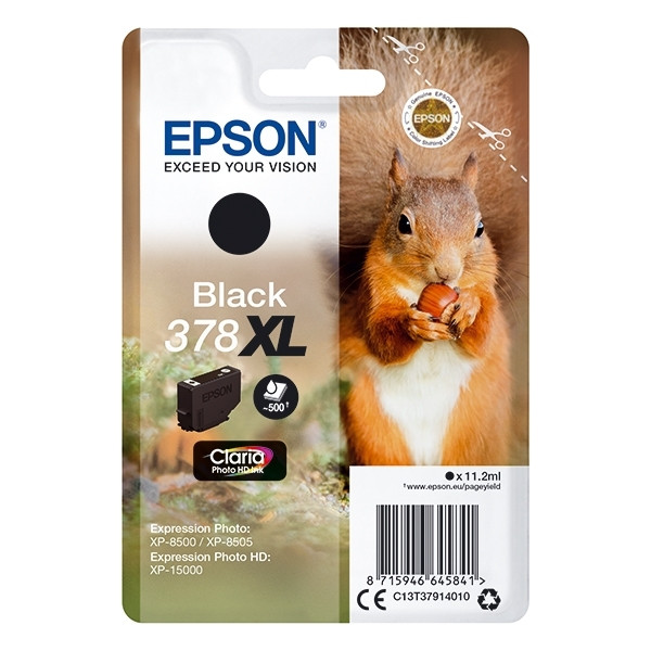 Epson 378XL high-capacity black ink cartridge (original Epson) 027110 - 1