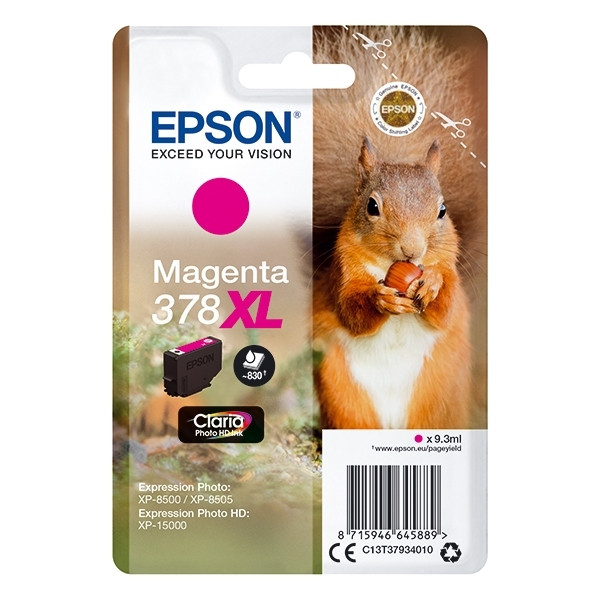 Epson 378XL high-capacity magenta ink cartridge (original) 027114 - 1