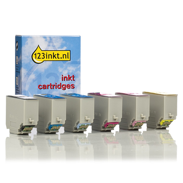 Epson 378 (T3788) BK/C/M/Y/LC/LM ink cartridge 6-pack (123ink version) C13T37884010C 127040 - 1